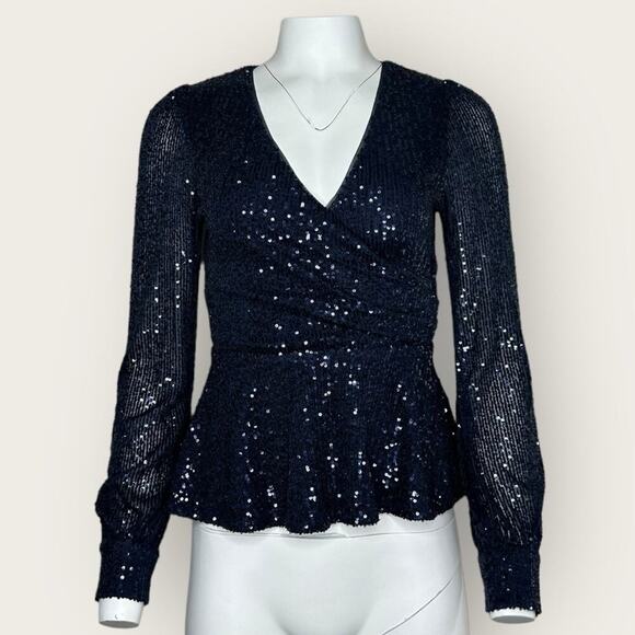 NWT | Parker | Petrina Sequin Top | Blue | XS - Picture 2 of 16